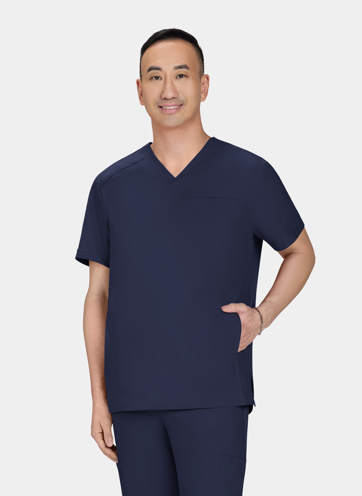 Koi Cureology Stasis Scrub Top - Navy