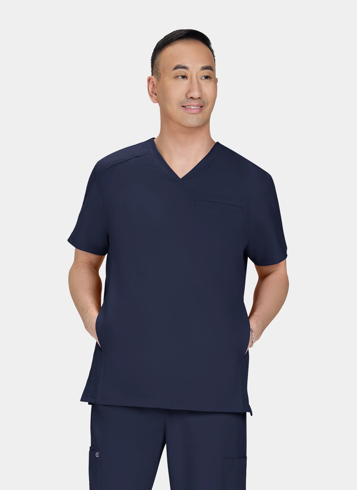 Koi Cureology Stasis Scrub Top - Navy