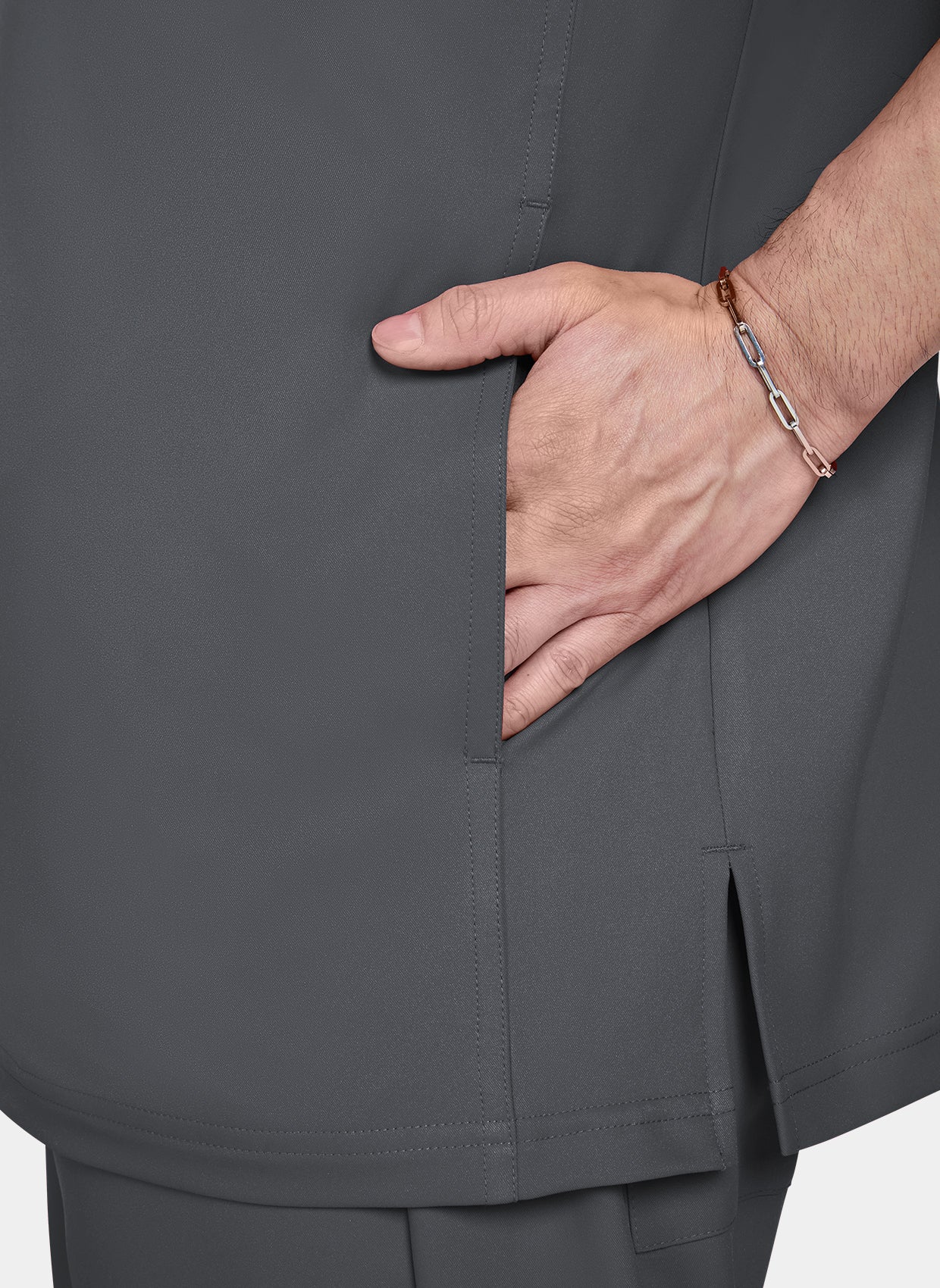 Koi Cureology Stasis Scrub Top - Pewter