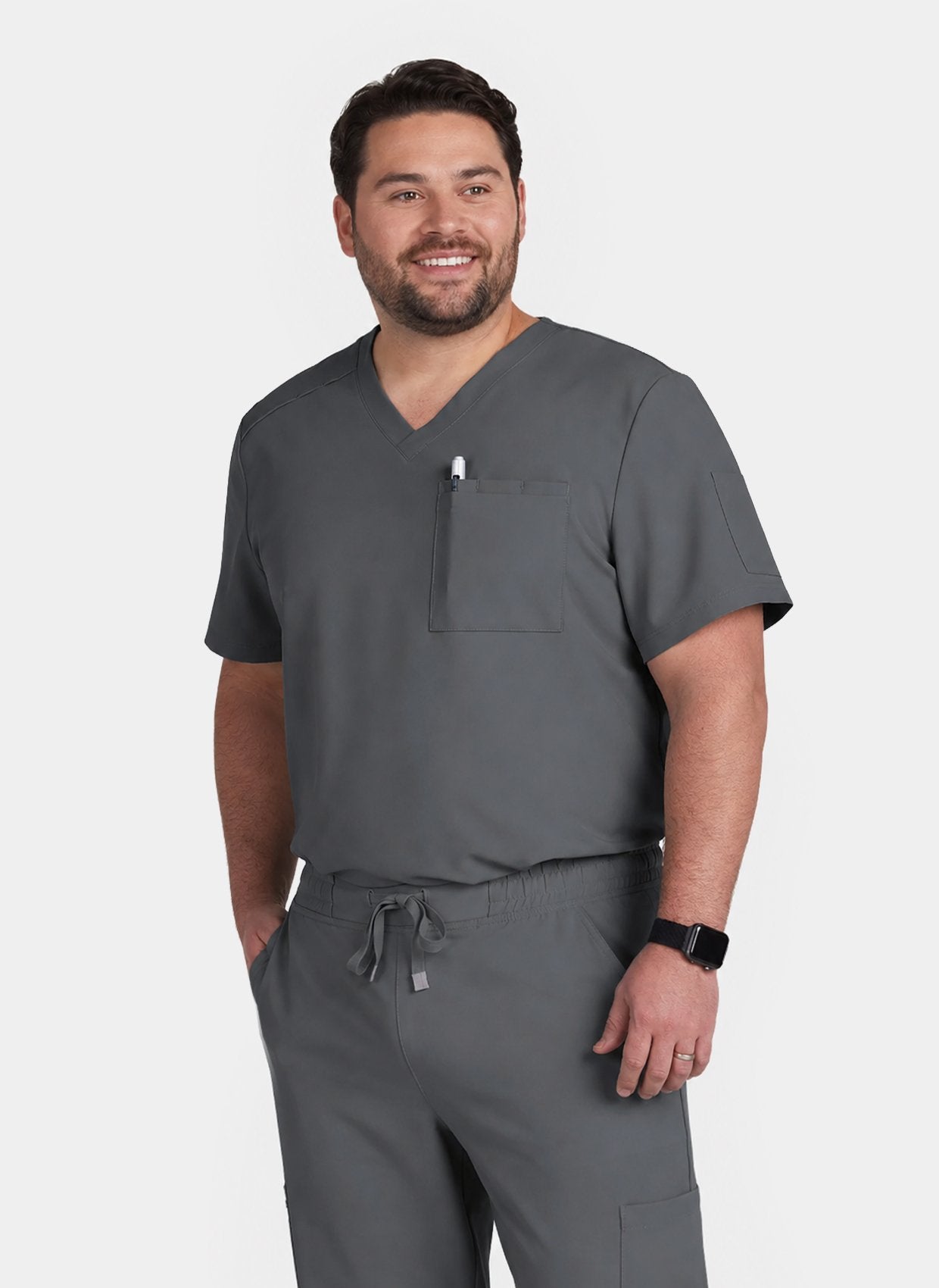 Koi Cureology Arthro Scrub Top - Pewter