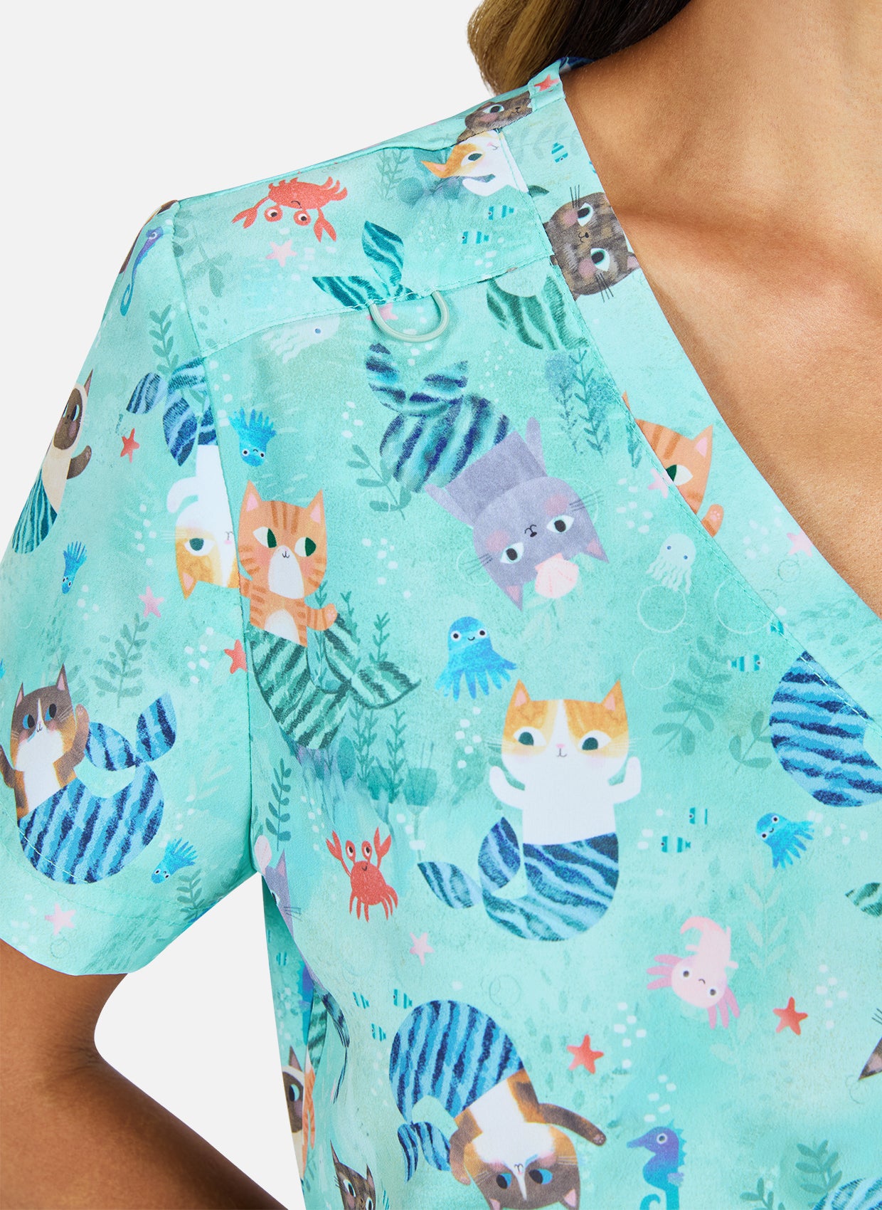 Koi Basics Rosalie Scrub Top - Purrmaids