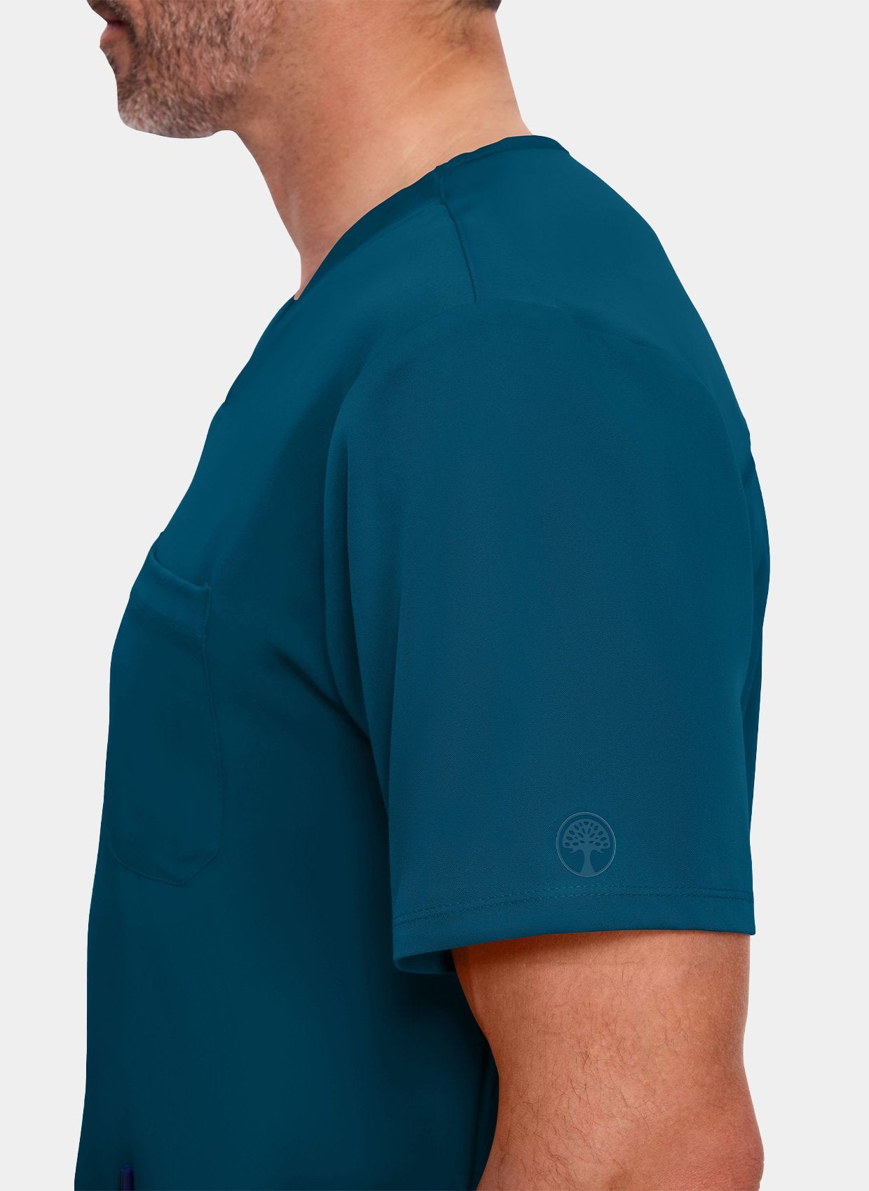 Healing Hands Mathew Scrub Top - Caribbean