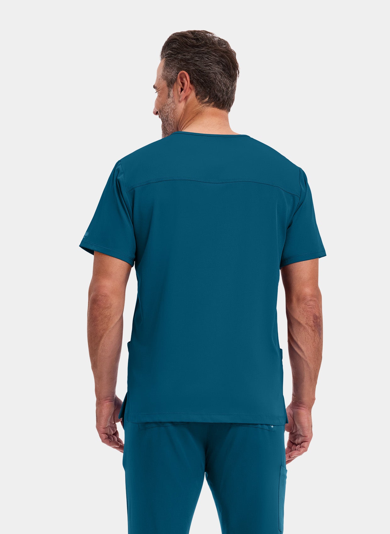 Healing Hands Mathew Scrub Top - Caribbean