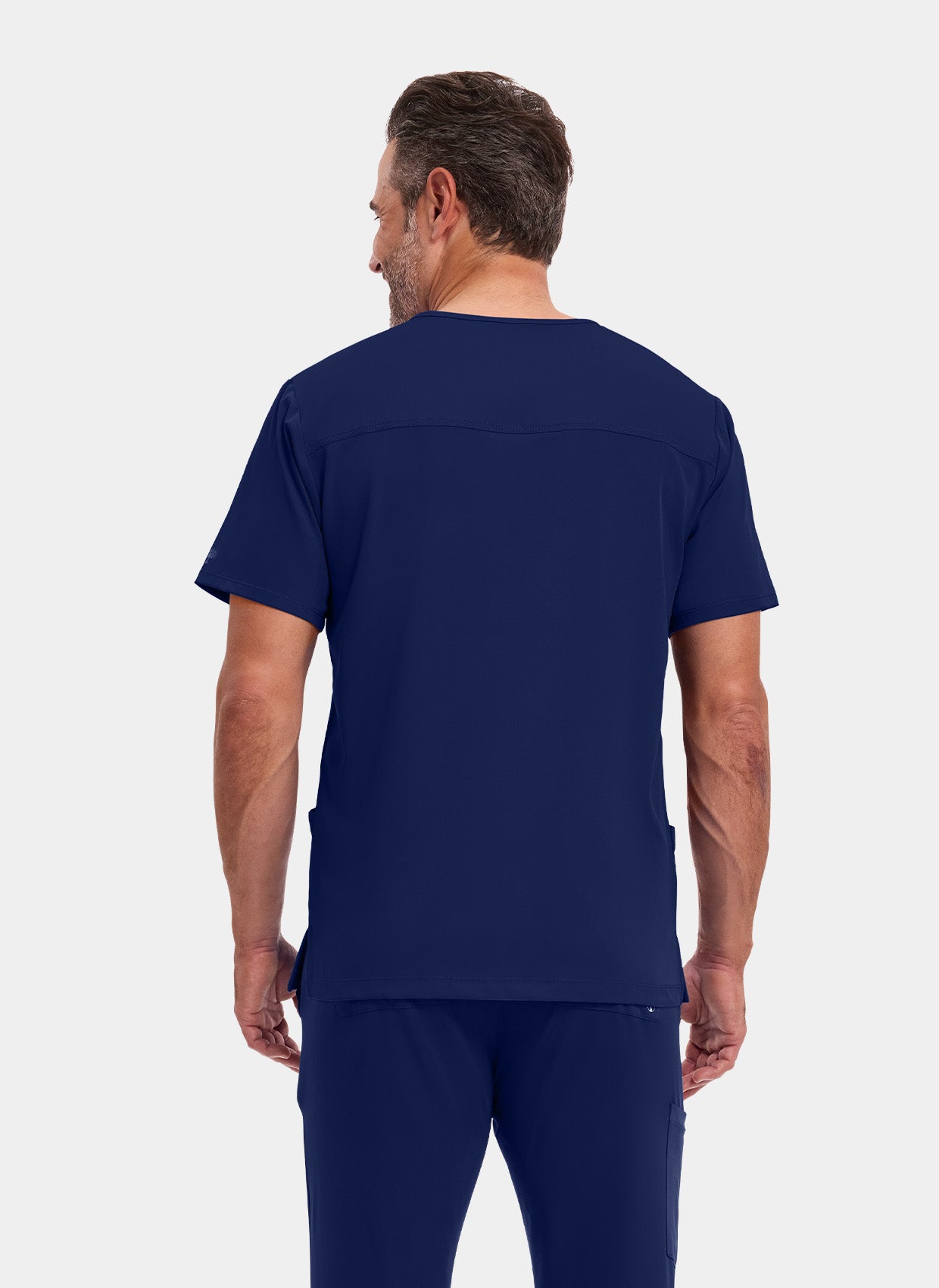 Healing Hands Mathew Scrub Top - Navy