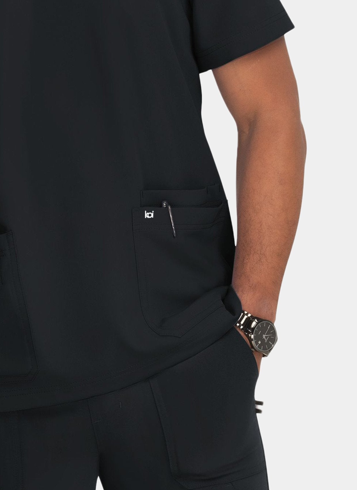 mens-koi-next-gen-free-to-be-scrub-top-front-black-2