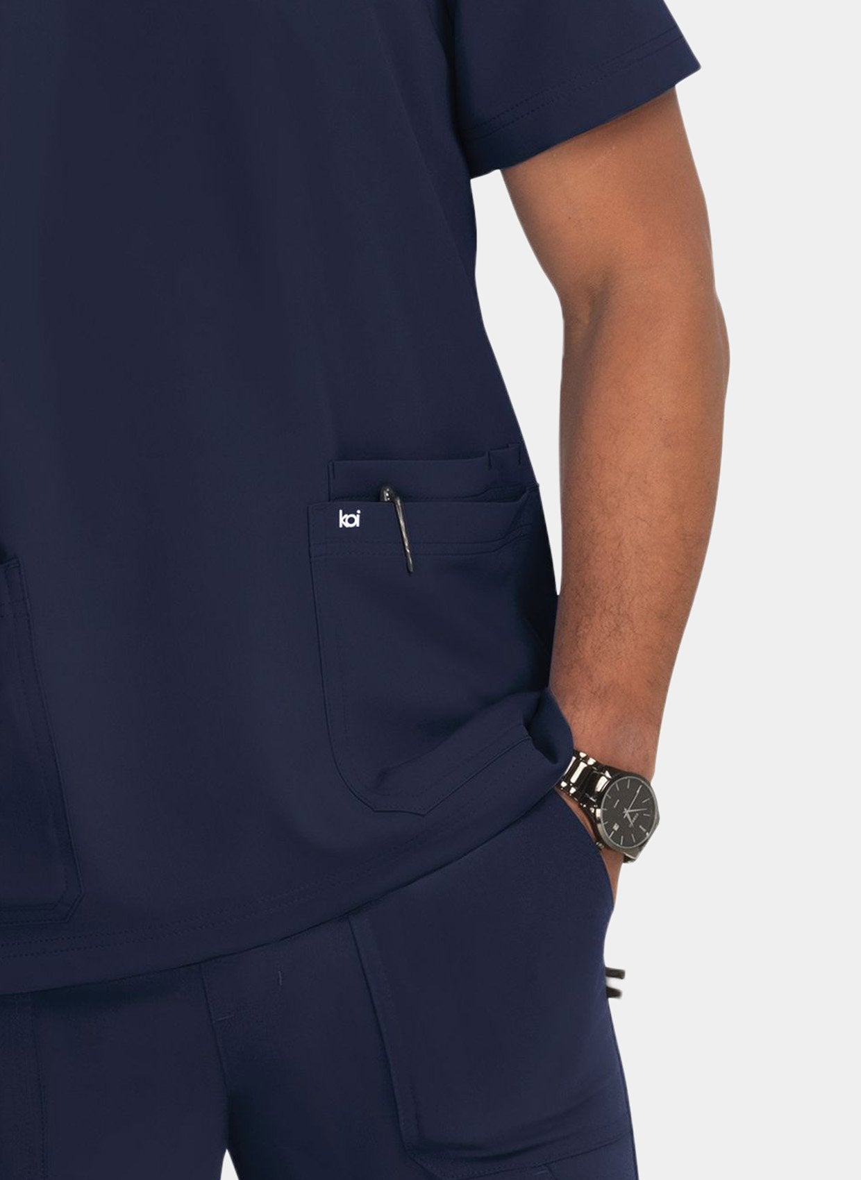 mens-koi-next-gen-free-to-be-scrub-top-front-navy-2