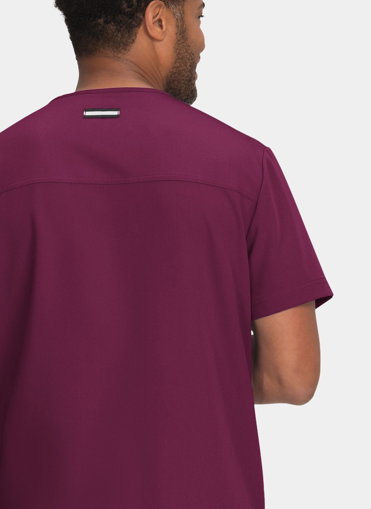 mens-koi-next-gen-free-to-be-scrub-top-front-wine-1