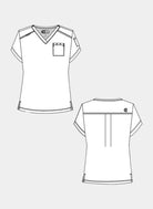 mens scrub top koi cureology arthro sketch