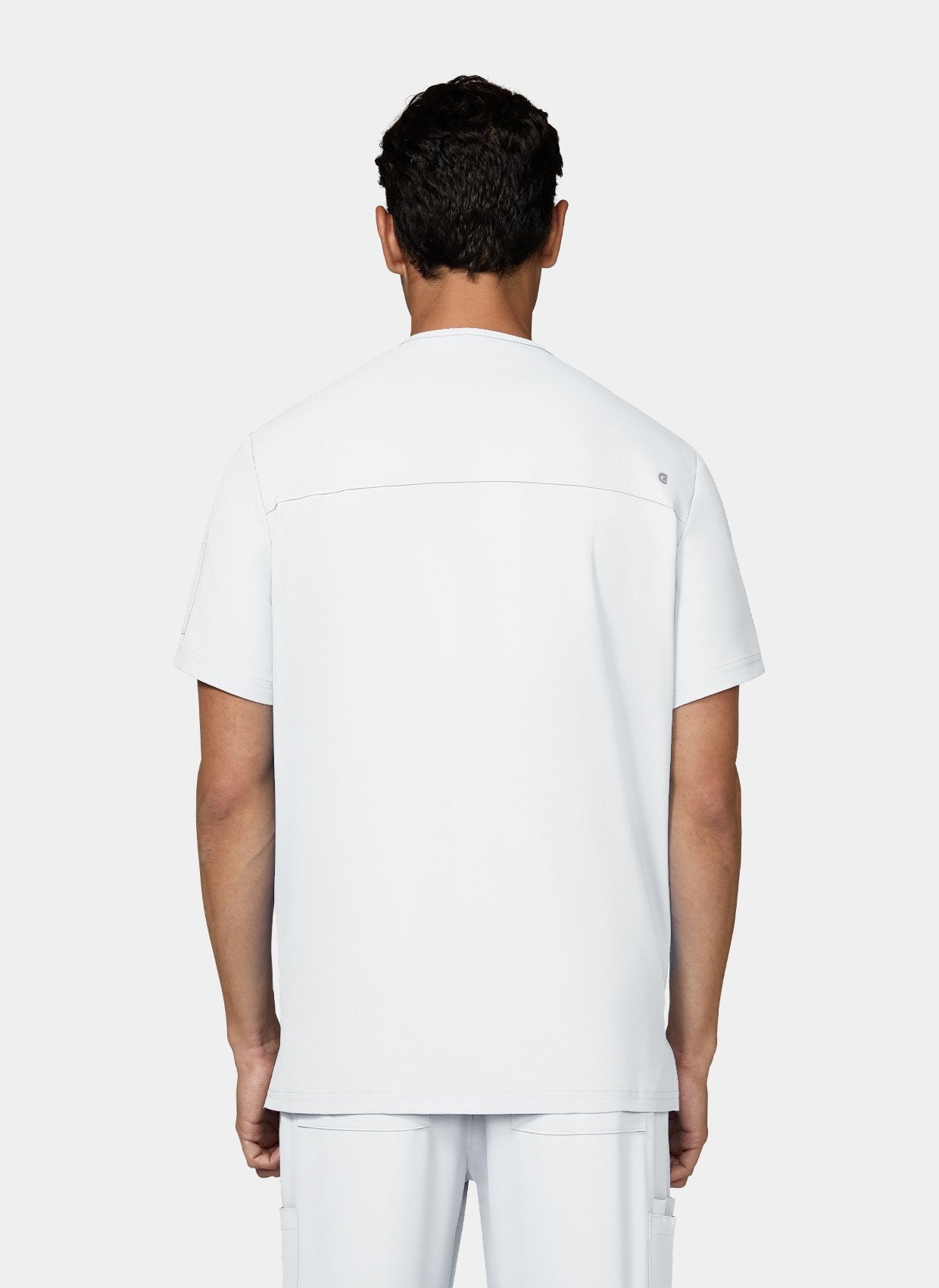 mens scrub top koi cureology arthro - white