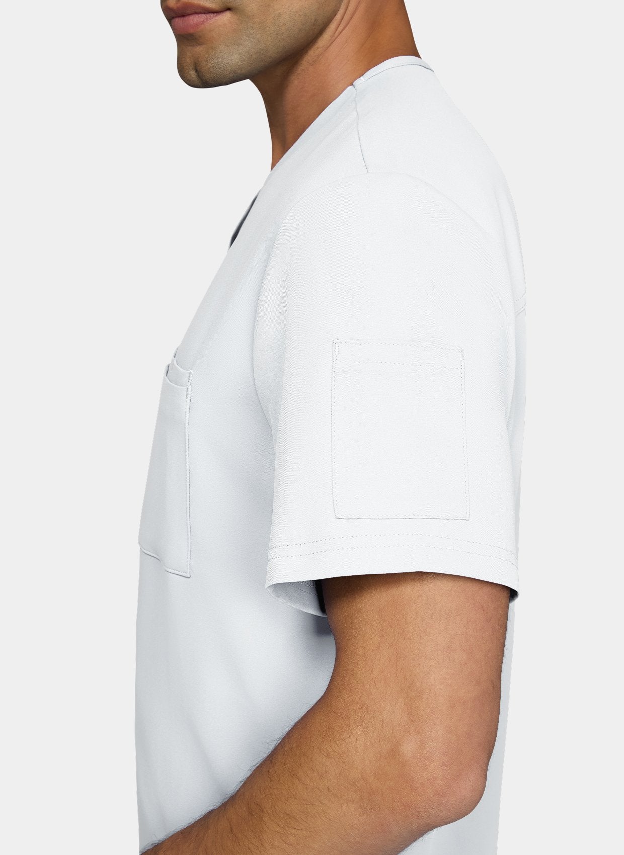 mens scrub top koi cureology arthro - white