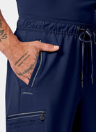 mens scrub trousers healing hands noah navy