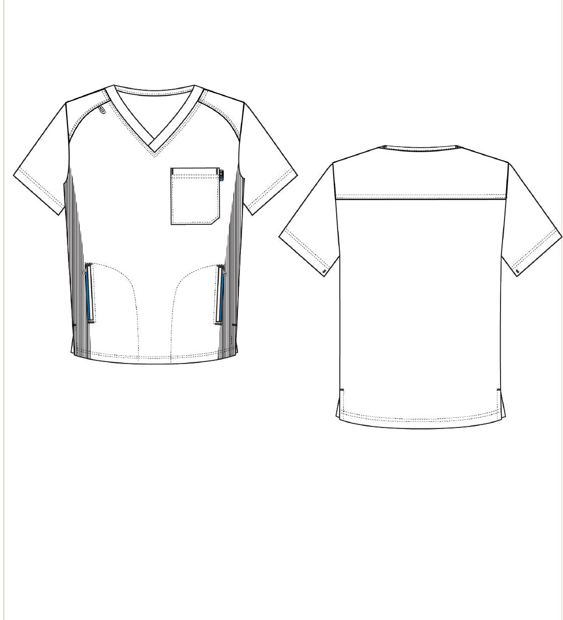 Koi Lite Force Scrub Top - Charcoal - SALE