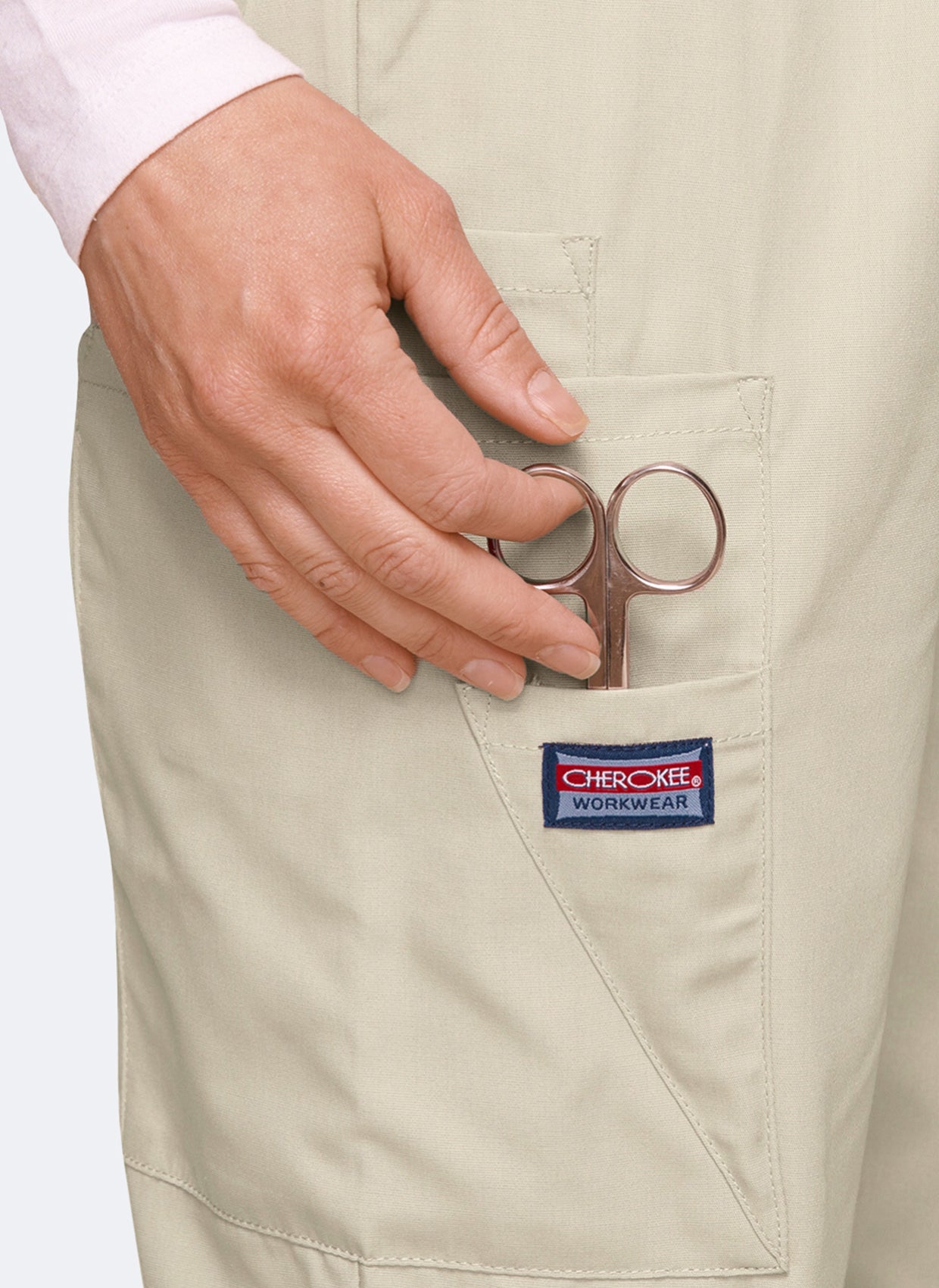 Cherokee Unisex Elasticated Scrub Trousers - Khaki