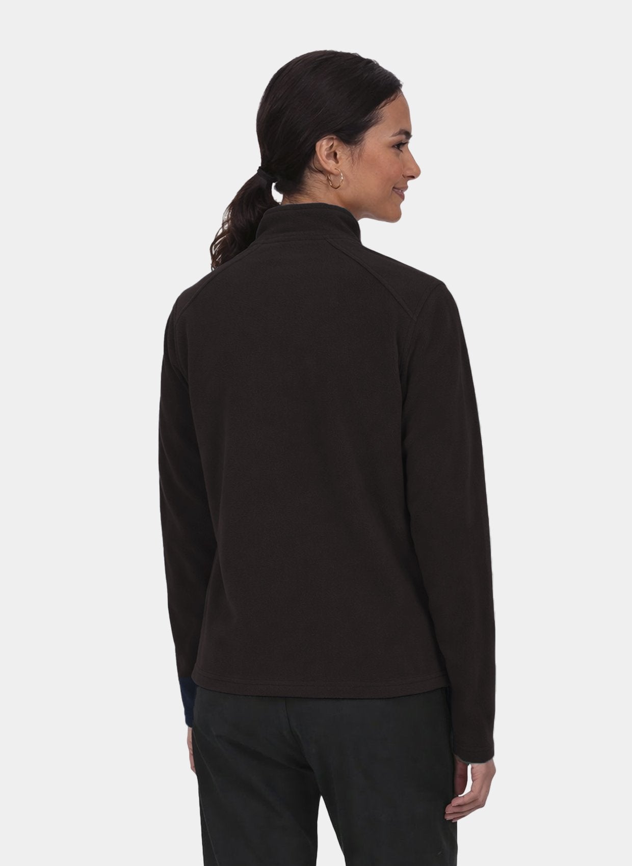 unisex perth fleece scrub jacket velilla black