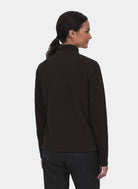 unisex perth fleece scrub jacket velilla black