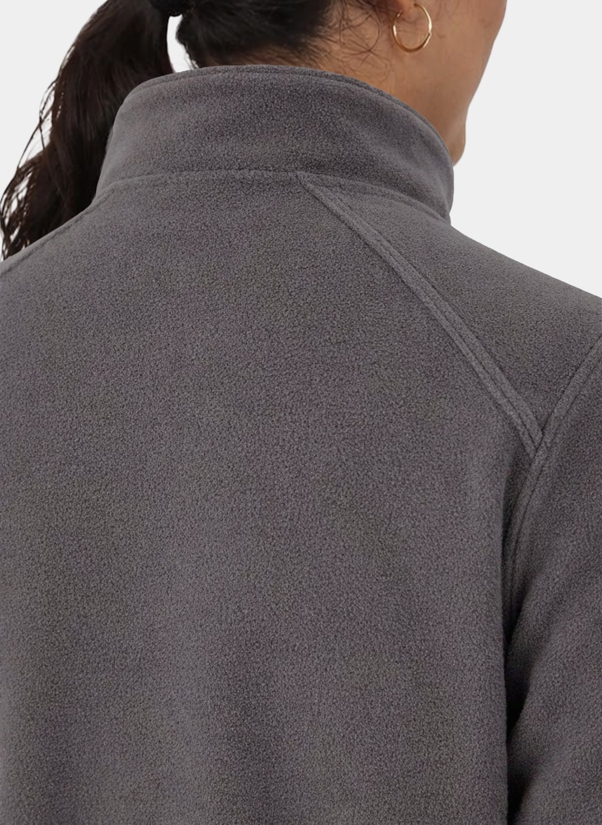 unisex perth fleece scrub jacket velilla grey