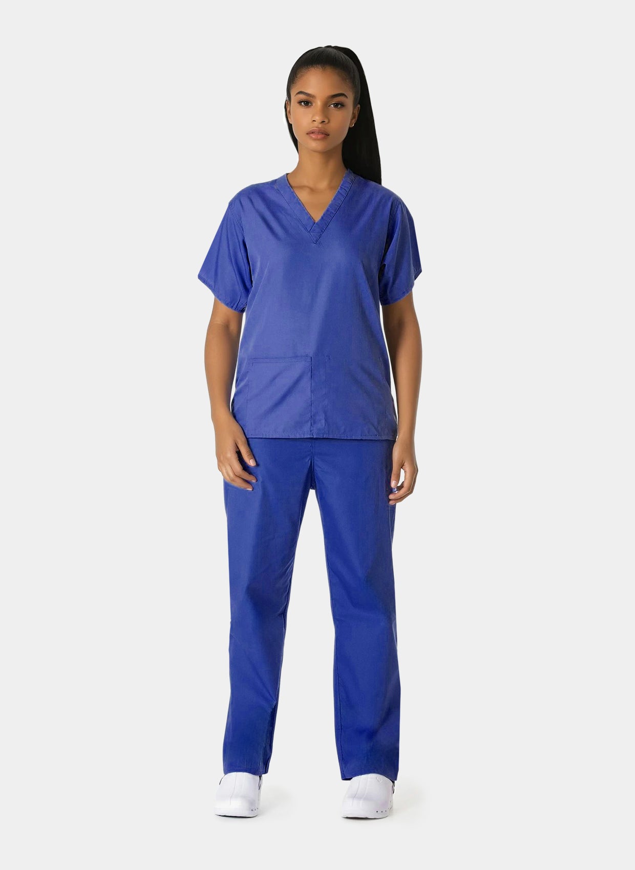Budget Scrubs Unisex Set - Royal
