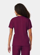 unisex scrub top cherokee - wine