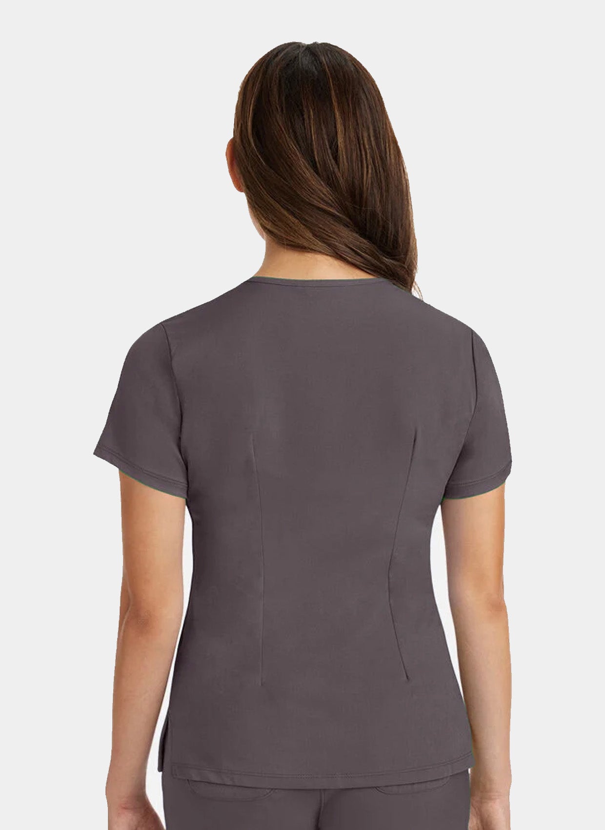 Healing Hands Monica Scrub Top - Pewter