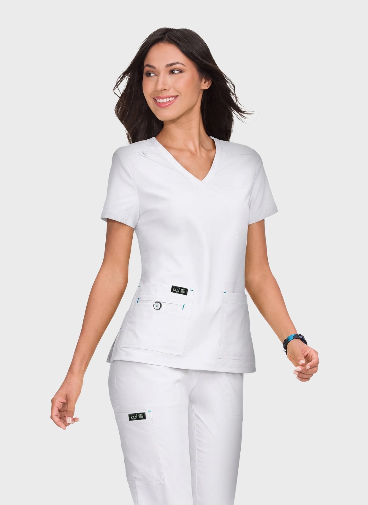 womens-koi-basics-becca-scrub-top-white