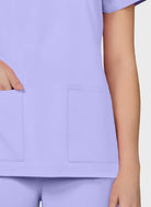 womens-koi-cureology-cardi-scrub-top-digital-lavendar3