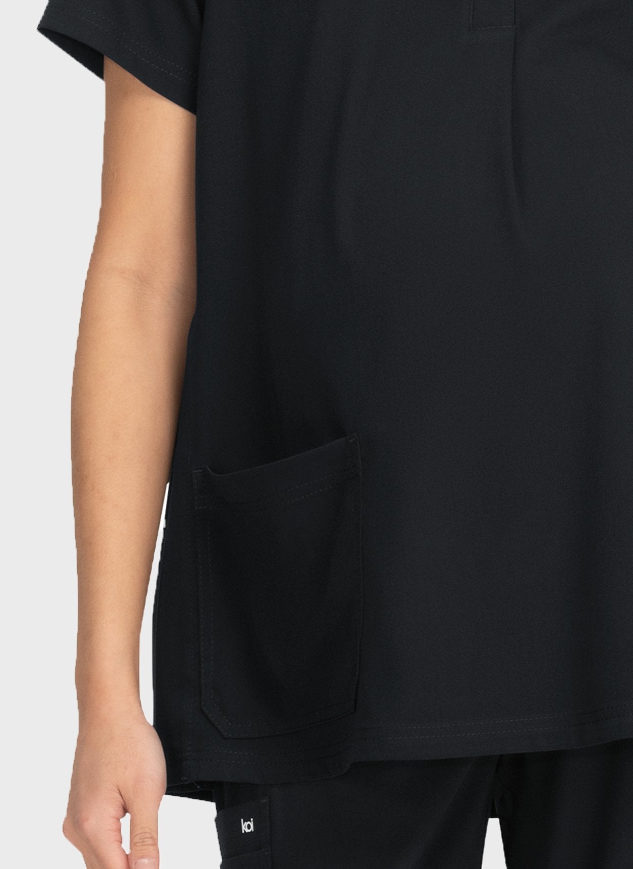 womens-koi-next-gen-onboard-maternity-scrub-top-black-3