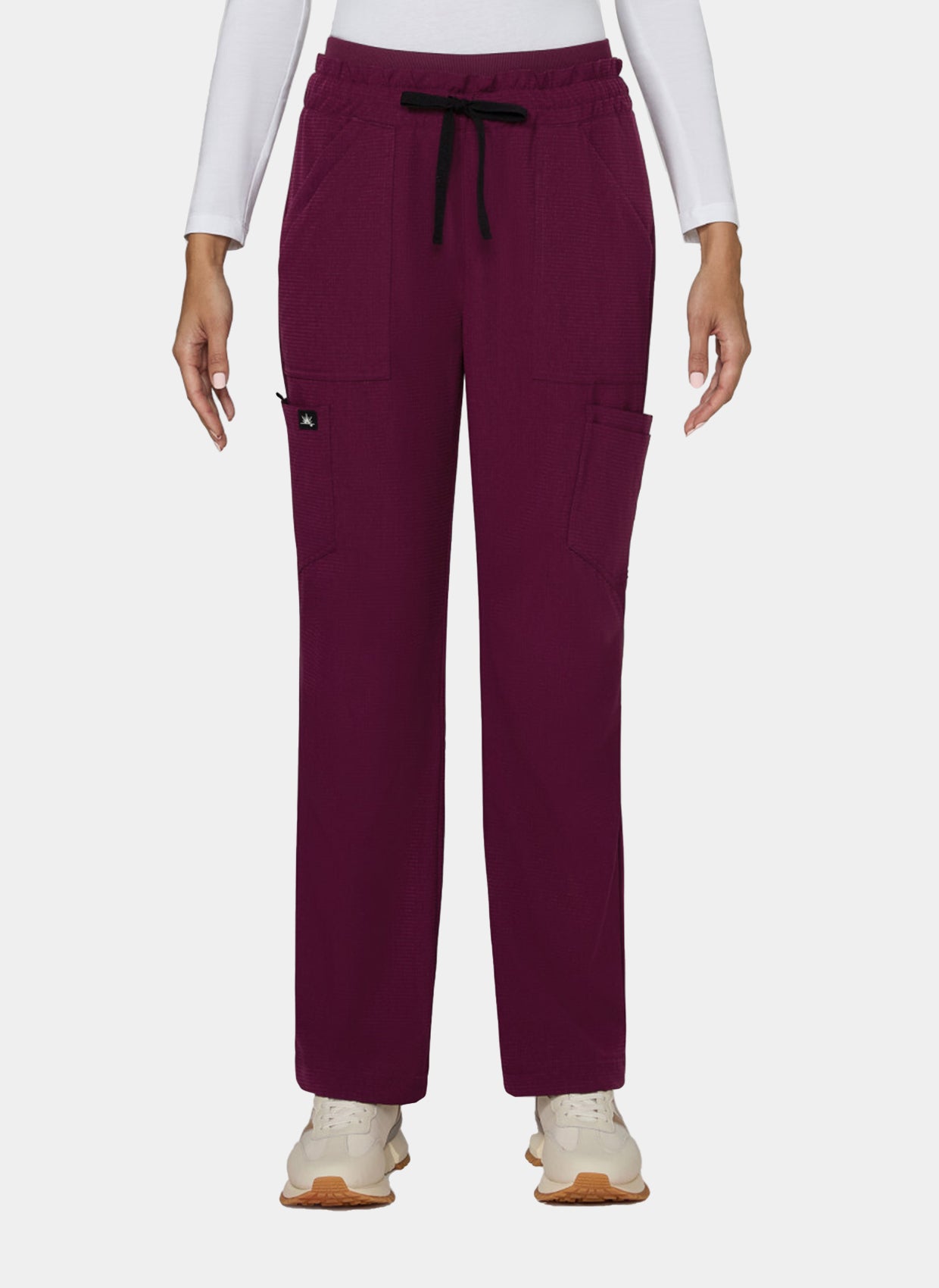 Koi Solis women's scrub trousers wine