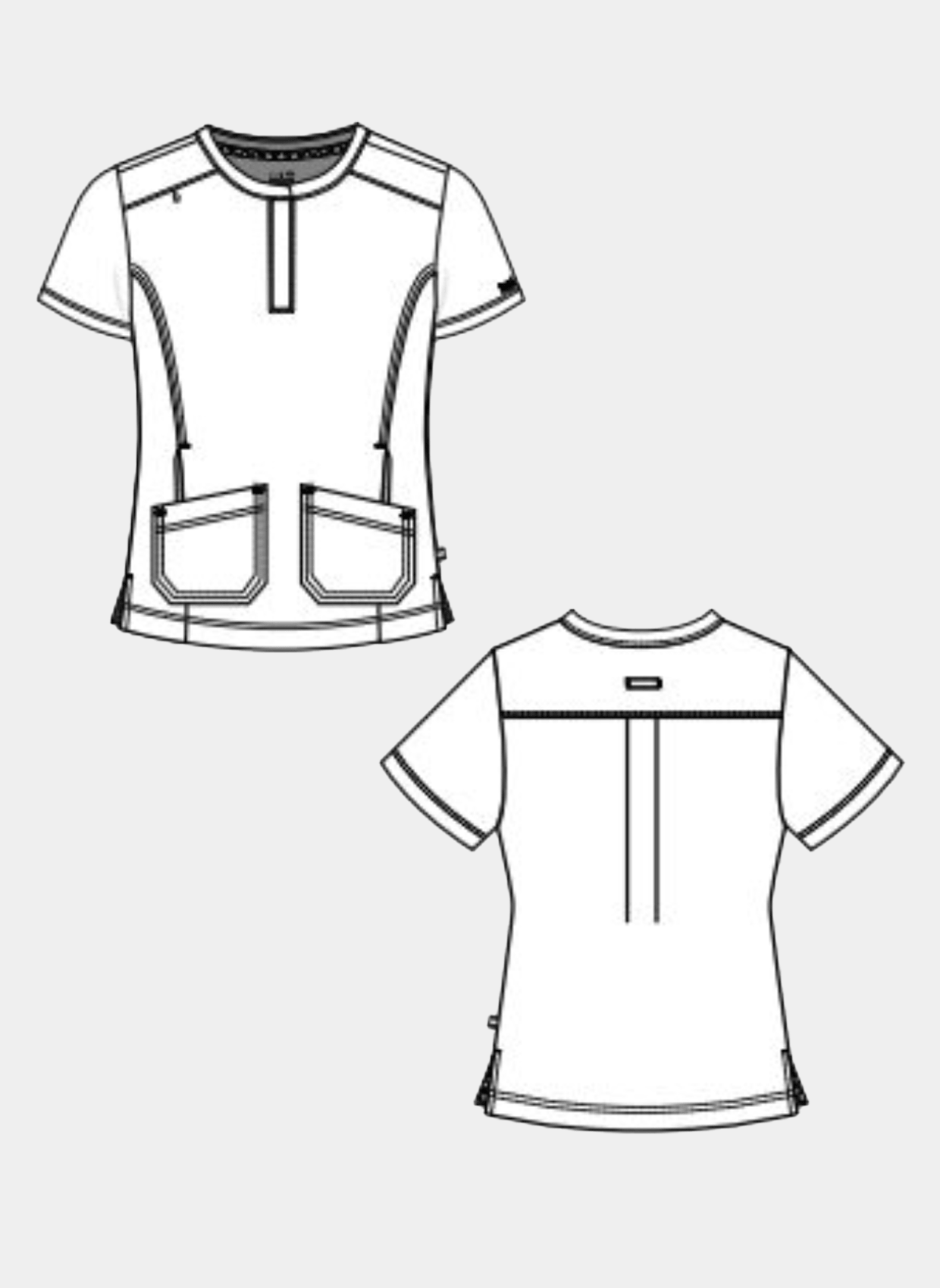 womens scrub top koi next gen driven sketch