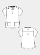 womens scrub top koi next gen onboard maternity sketch