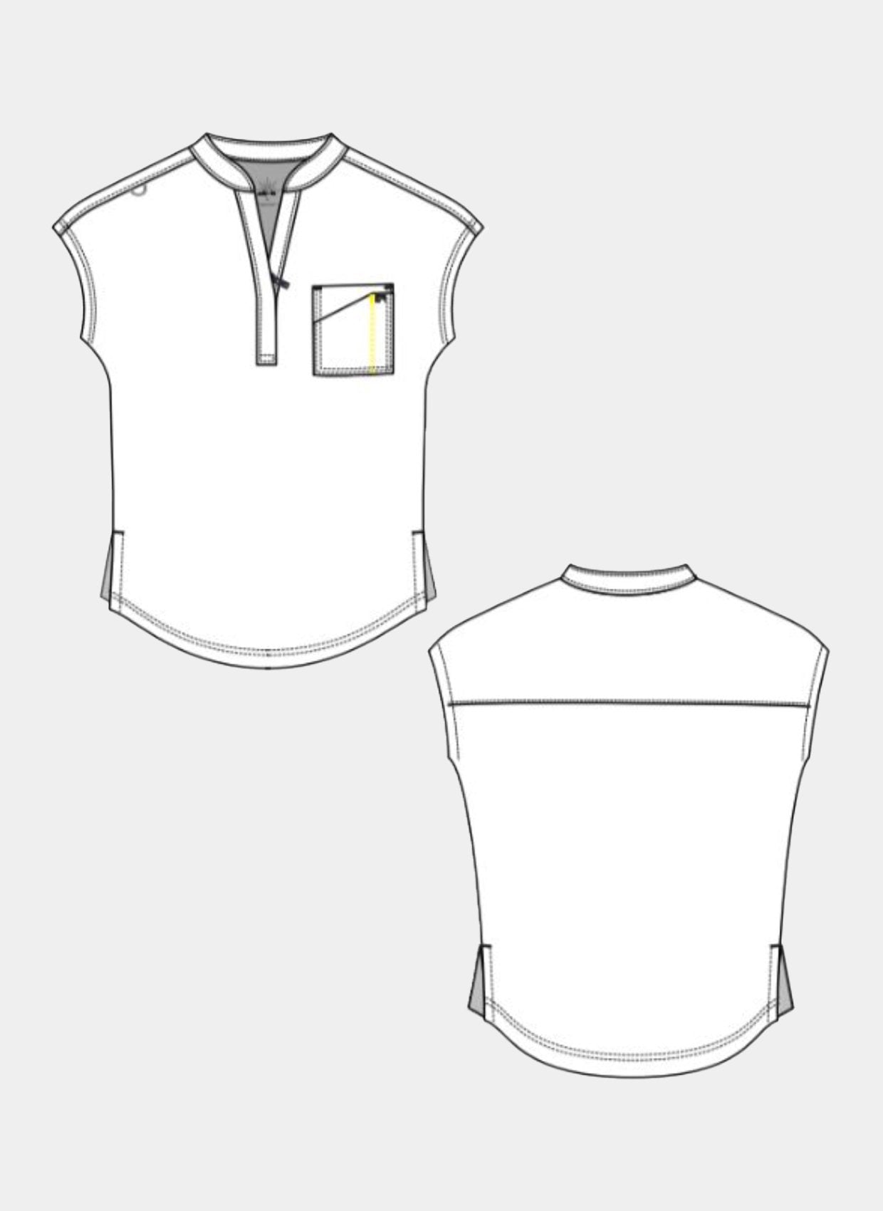 womens scrub top koi solis catrin sketch