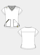 womens scrub top koi solis sari sketch