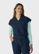 womens-scrub-top-koi-solis-trinity-navy