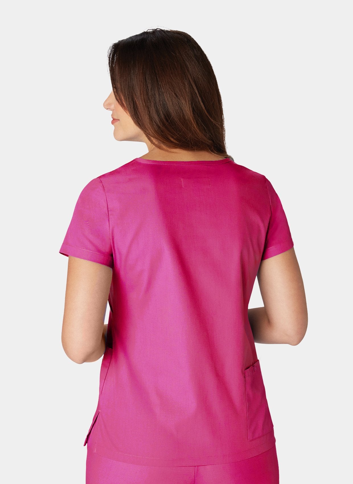 Orange Standard Coronado Scrub Top - Fierce Fuchsia