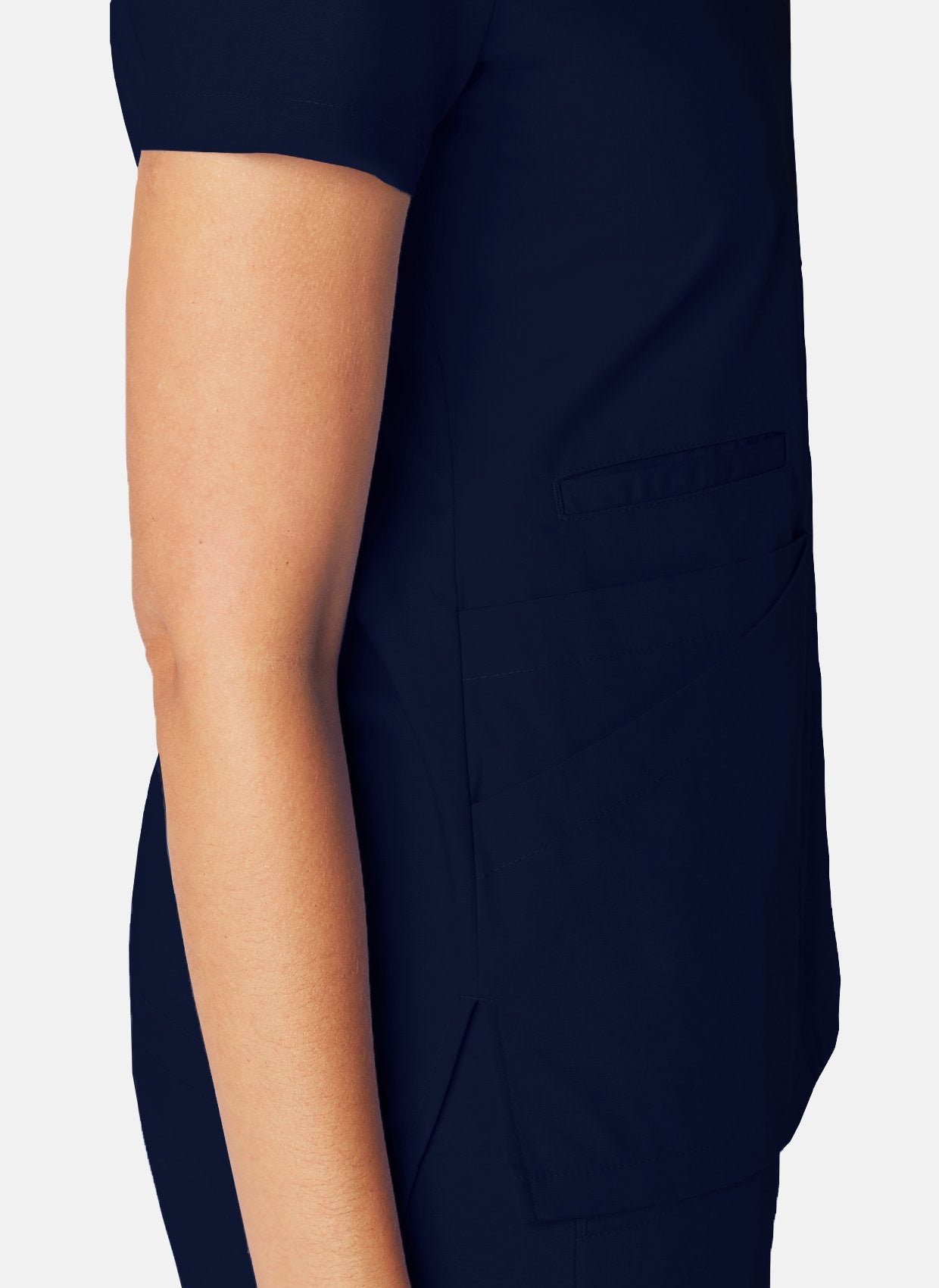 Orange Standard Coronado Scrub Top - Navy