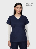 womens-scrub-tops-koi-classics-katelyn-navy