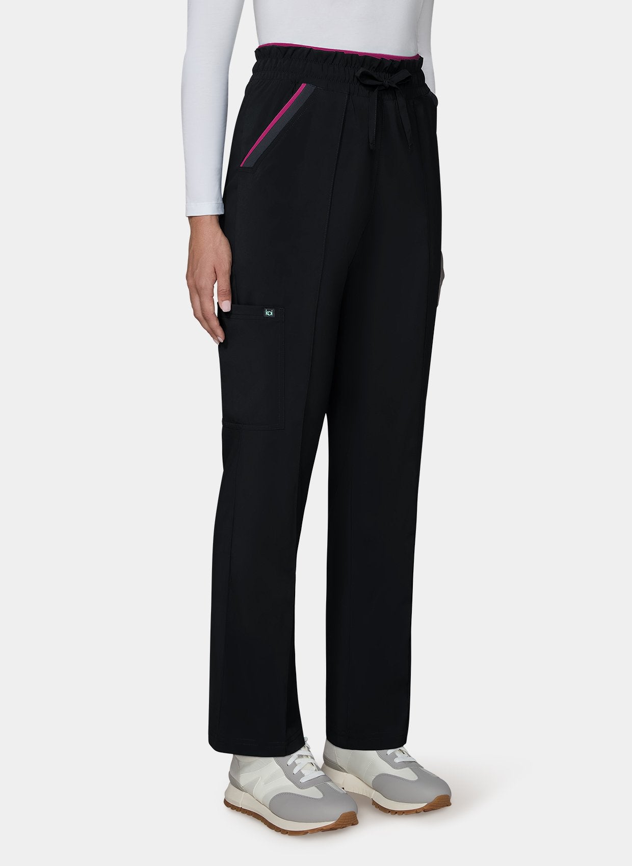 Women's Koi Basics Raelynn Scrub Trousers in Black