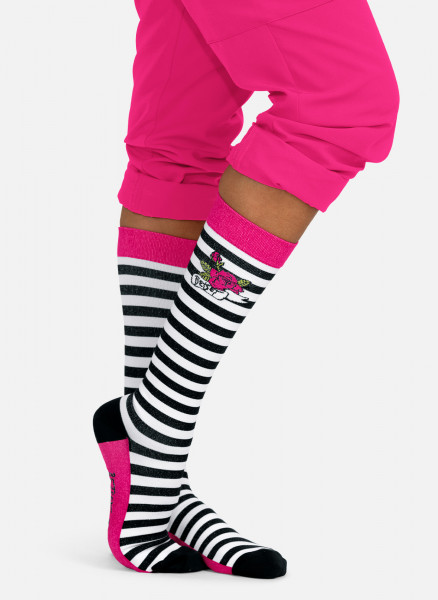 Koi Betsey Johnson Compression Socks-Betsey Stripe