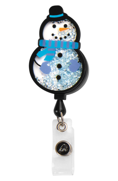 Koi Shaker Badge - Snowman