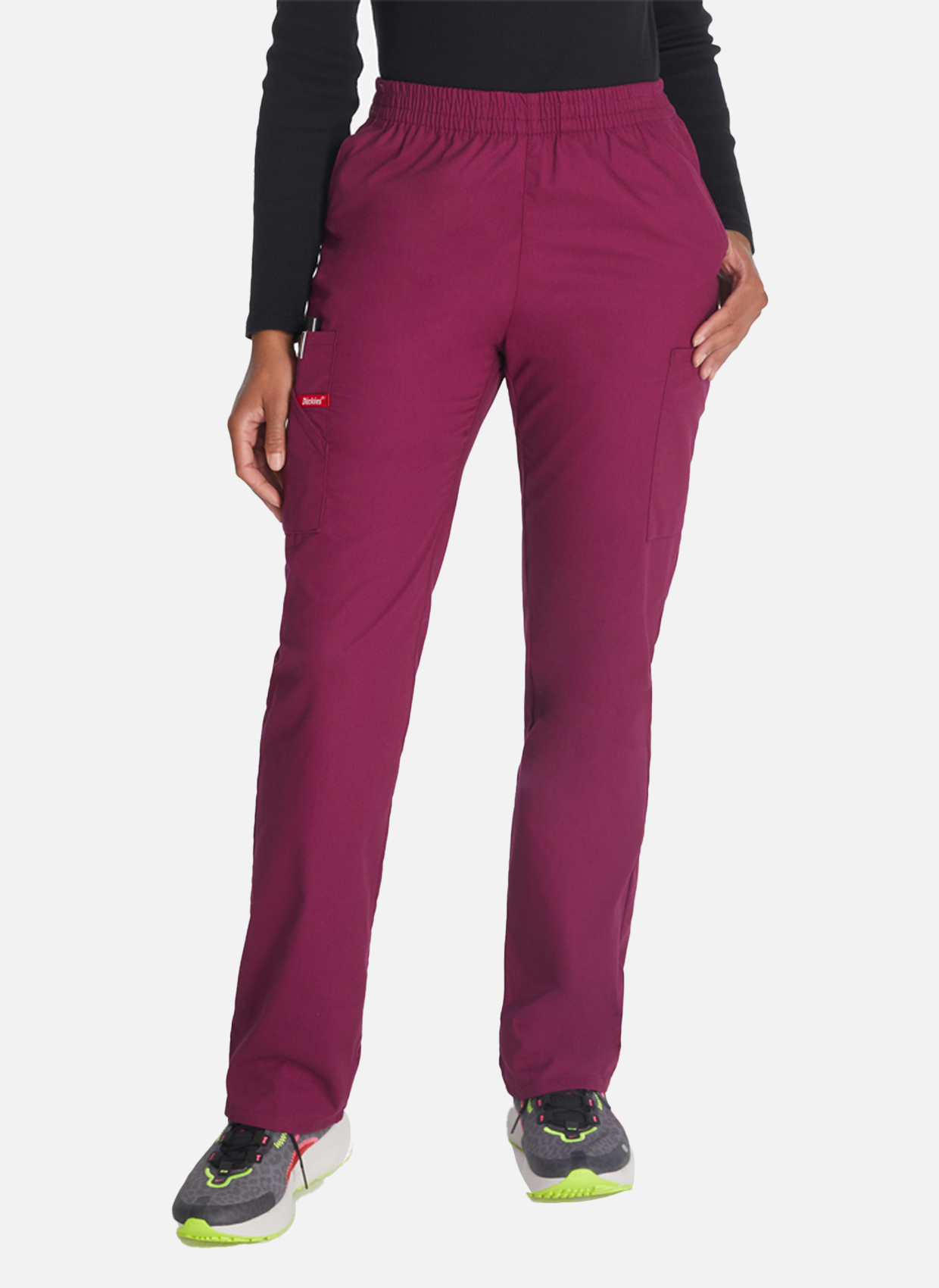 Dickies EDS Signature Ladies Natural Rise Tapered Leg Pull-on Trousers ...